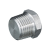Hexagon plug 64 bar type R235 in stainless steel, male thread BSPT 2"
